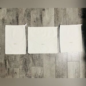 Set of Three Canvas TOTEME Dust Bags